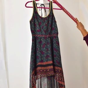 Urban Outfitters Ecoté High Low Print Dress